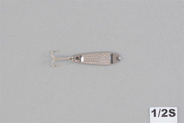 Picture of Hopkins Shorty Hammered Spoon W/Plain Treble, 1 1/2", 1/8 Oz, Stainless Steel