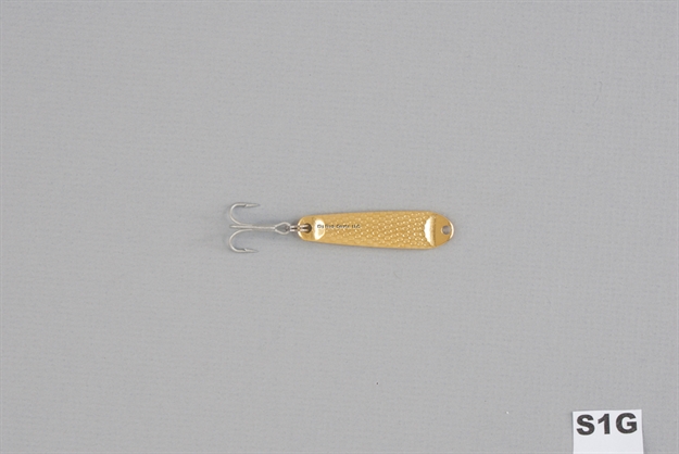 Picture of Hopkins Shorty Hammered Spoon W/Plain Treble, 1 3/4", 1/4 Oz, Gold