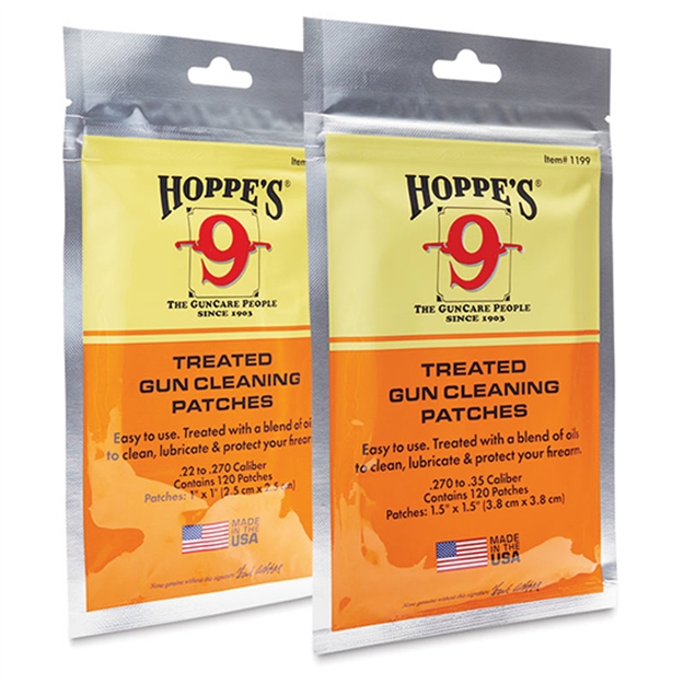 Picture of Hoppes .30 Treated Patches 100Pk