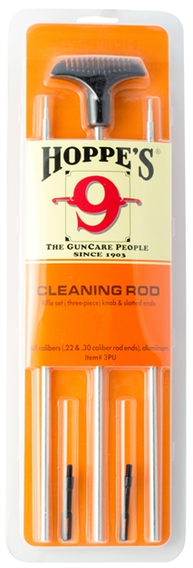 Picture of  Hoppe's 3Pu Rifle Cleaning Rod Multi-Caliber 34.50" W/ Swivel Handle 026285510096