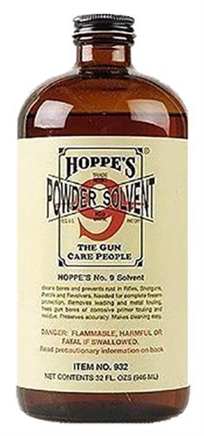 Picture of  Hoppe's 932 No. 9 Bore Cleaner Removes Carbon Powder & Lead Fouling Child Proof Cap  1 Quart (32 Oz.) Bottle
