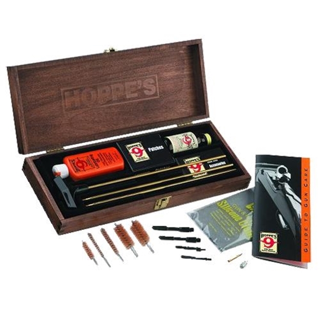 Picture of Hoppes Deluxe Presentation Rifle & Shotgun Cleaning Kit W/Brass Rods BUOX 026285511901