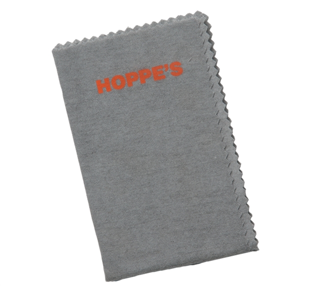 Picture of  Hoppe's 1218 Silicone Cleaning Cloth Flannel Pretreated With Lubricant  11" X 14" Resealable Bag 10 Per Pack