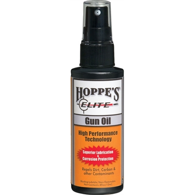 Picture of  Hoppe's Go4 Elite Gun Oil Lubricates And Prevents Corrosion 4 Oz. Squeeze Bottle 026285517552
