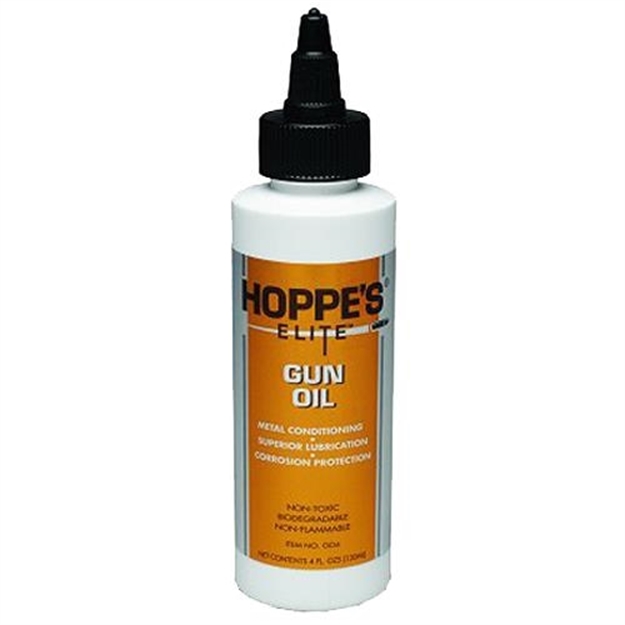 Picture of  Hoppe's Go4 Elite Gun Oil Lubricates And Prevents Corrosion 4 Oz. Squeeze Bottle 026285517552