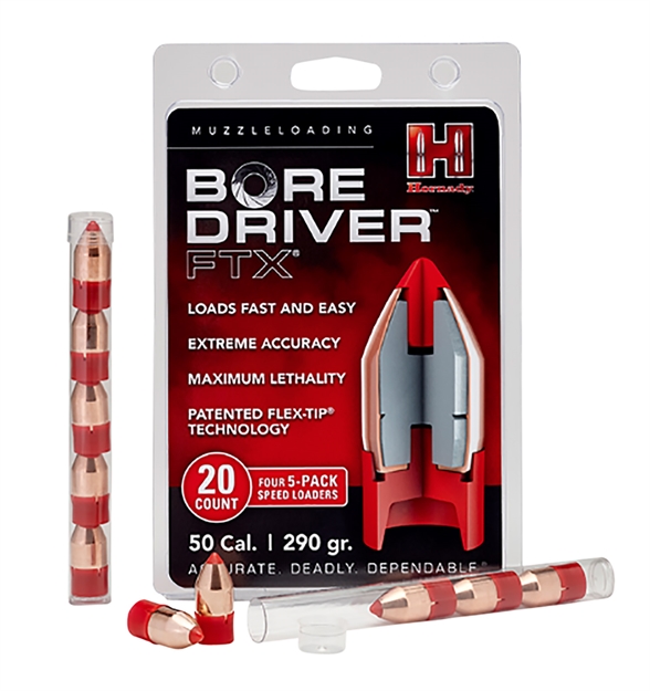 Picture of  Hornady 67713 Bore Driver Ftx 50Cal Flex Tip Expanding 290Gr 20 Per Box/10 Case
