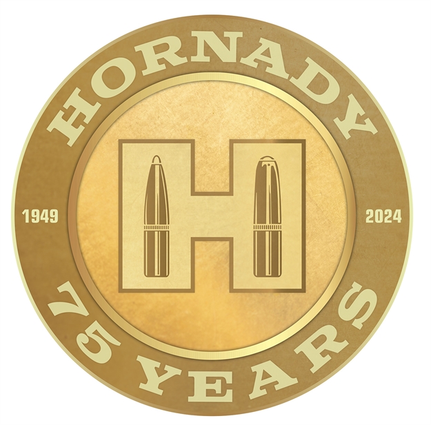 Picture of  Hornady 99157 75Th Anniversary Sign Gold Tin 11.80 X 11.80 090255991574