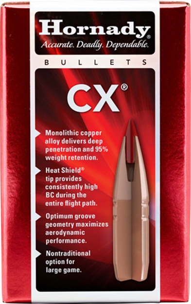 Picture of  Hornady 22402 CX  22 Cal .224 50 GR Copper Solid 50 Per Box/ 40 Case 090255224023