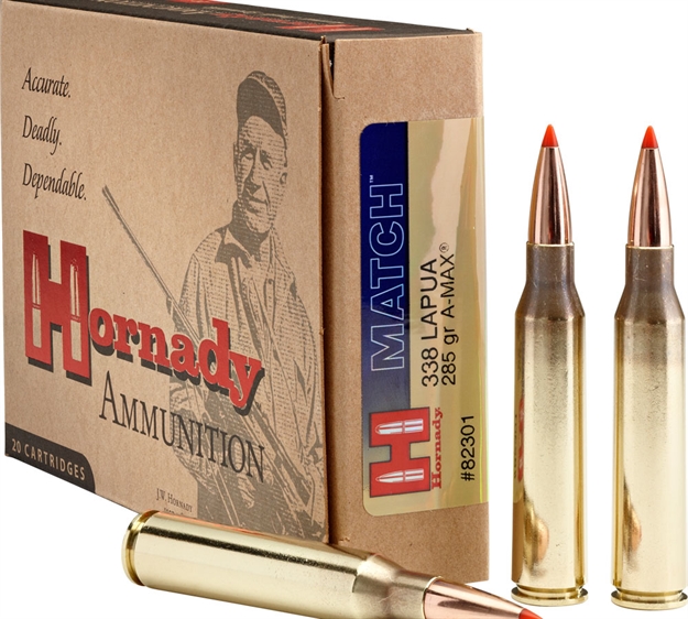 Picture of Hornady Match 338 Lapua 285Gr A-Max 20/Bx