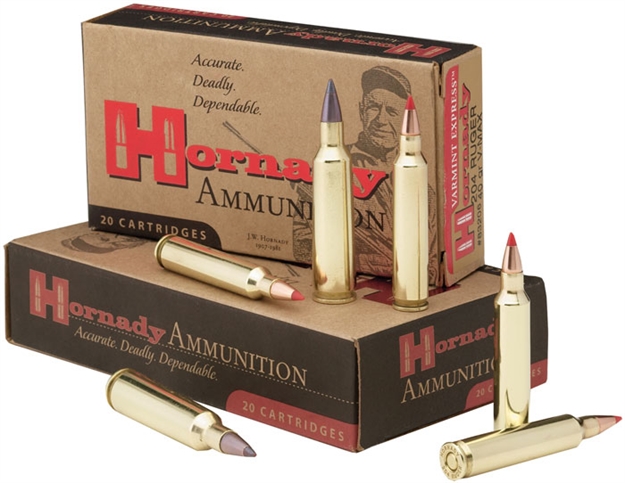 Picture of Hornady Superformance Varmint Rifle Ammo 204 Rug, V-Max, 40 Grains, 3900 Fps, 20, Boxed 090255832068