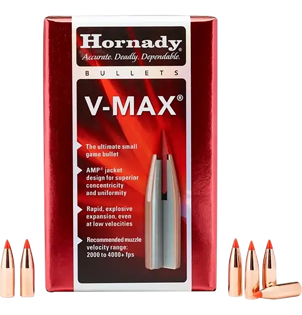 Picture of  Hornady 22252 V-Max  22 Cal .224 35 GR V Max 100 Per Box/ 40 Case 090255222524