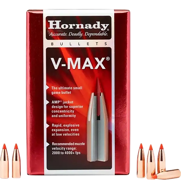 Picture of  Hornady 22810 V-Max  7Mm .284 120 GR V Max 100 Per Box/ 25 Case