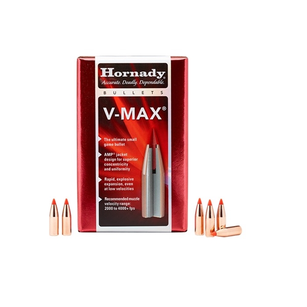 Picture of Hornady 22Cal .224 55Gr V-Max Bullets 1000Bx