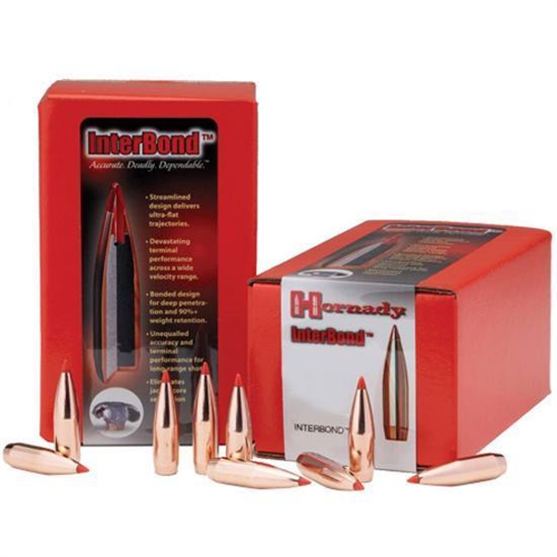 Picture of  Hornady 25419 Interbond  
25 Caliber .257 110 GR Interbond 100 Box