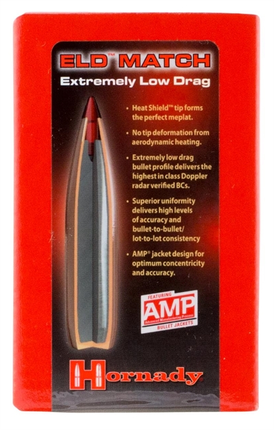 Picture of  Hornady 28403 Eld Match  7Mm .284 162 GR Extremely Low Drag Match 100 Per Box/ 15 Case 090255284034
