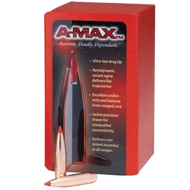 Picture of Hornady 30 Cal .308 168Gr A-Max 250/Bx