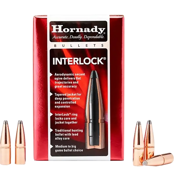 Picture of  Hornady 3235 Interlock  8Mm .323 170 GR Round Nose 100 Per Box/ 15 Case