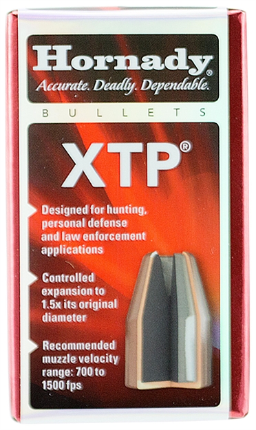 Picture of  Hornady 35500 Xtp  9Mm .355 90 GR Hollow Point 100 Per Box/ 25 Case