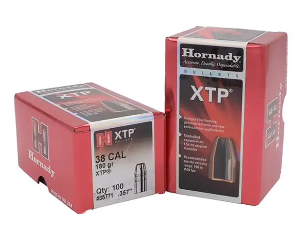 Picture of Hornady Traditional Pistol Bullets 38 .357 180Gr HP Xtp 100Rnd 35771 090255200300