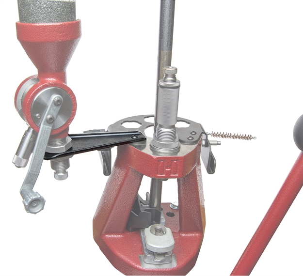 Picture of  Hornady 399694 Iron Press Powder Measure Bracket Silver Metal Works With Hornady Iron Press 090255996944