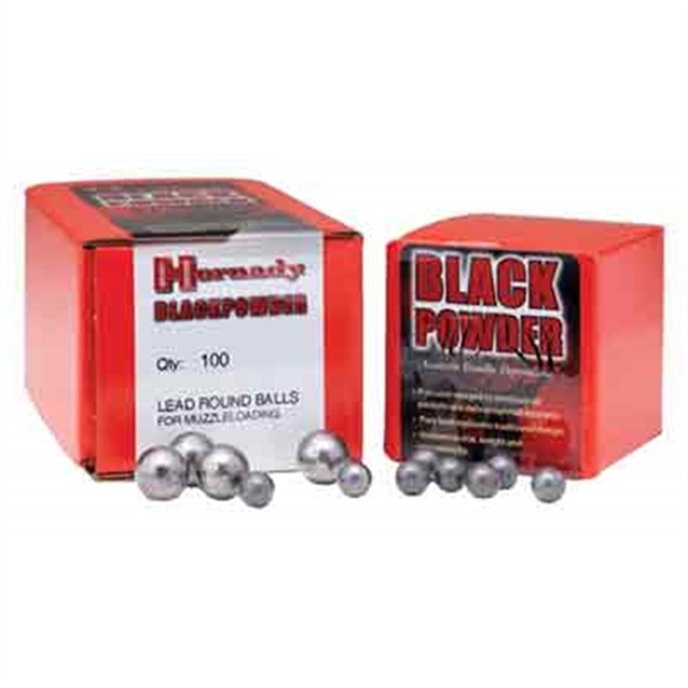 Picture of Hornady .433 .44 Caliber Round Ball 100Ct 25Bx/Cs 6030 090255260304