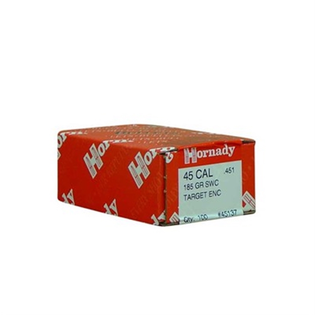 Picture of Hornady 45 Cal .451 185 GR Swc Tar