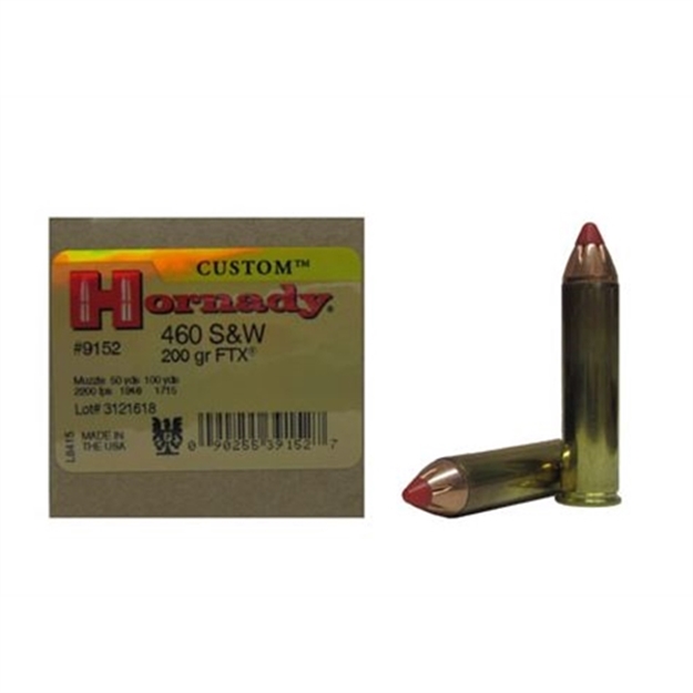 Picture of  Hornady 9152 Custom  460S&Wmag 200Gr Hornady Flex Tip Expanding 20 Per Box/10 Case