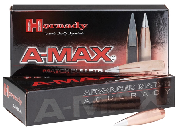 Picture of  Hornady 5165 A-Max  50 Cal 750 GR A Max 20 Per Box/ 12 Case