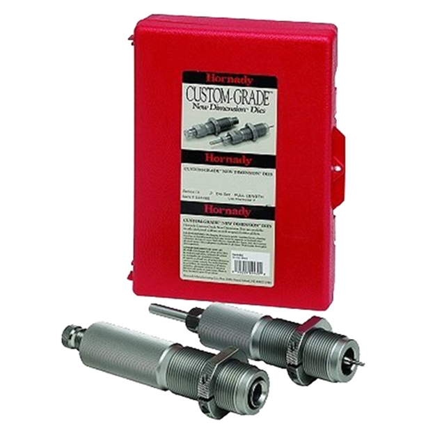 Picture of  Hornady 546228 Custom Grade Series I 2 Die Set For 223 Rem Includes Sizing Seater