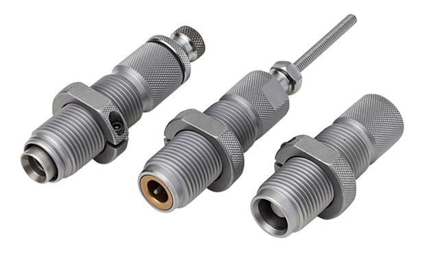 Picture of  Hornady 546337 Custom Grade Series IV 2 Die Set For 30 Nosler Includes Sizing Seater 090255563375