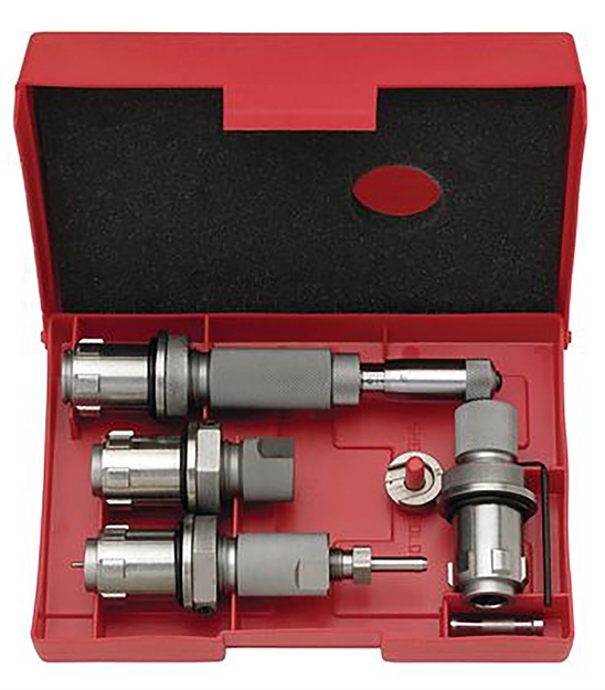 Picture of  Hornady 546452 Custom Grade Series V 4 Die Set For 450 Bushmaster Includes Sizer Seating Expander Taper Crimp