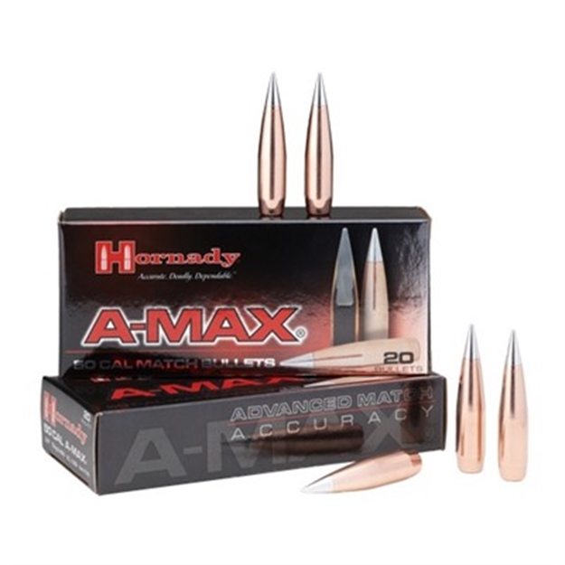 Picture of Hornady A-Max Rifle Bullets 6.5Mm .264 100Gr A-Max
