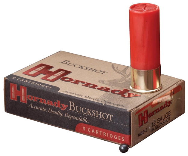 Picture of Hornady Varmint Express Buckshot 12 Ga, 2-3/4 In, 4B, 24 Pellets, 1-1/4, 1350 Fps, 10 Rounds, Boxed 86243 090255862430
