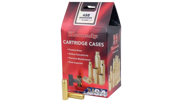 Picture of Hornady Unprimed Rifle Cartridge Case 450 Bushmaster, 50 Pack 86935 090255869354