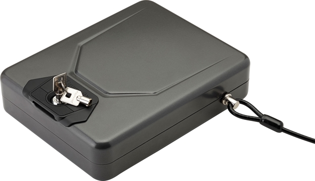 Picture of  Hornady 98153 Alpha Elite Lock Box Key Entry Black Steel 10.25" X 8" X 2.75" 090255981537