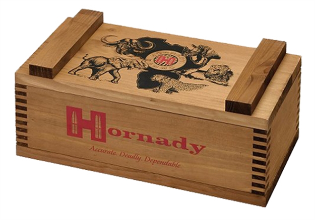 Picture of Hornady 9902 Ammo Box African Big Five 13"X6"X4" Wood