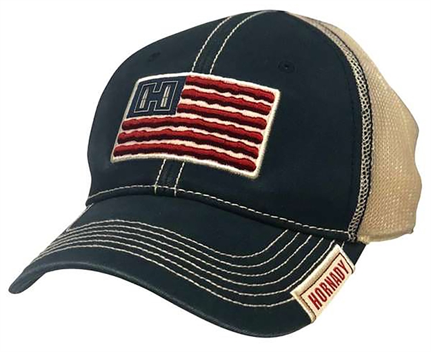Picture of  Hornady 99223 Hornady Cap American Flag Black/Tan Osfa Woven American Flag Patch