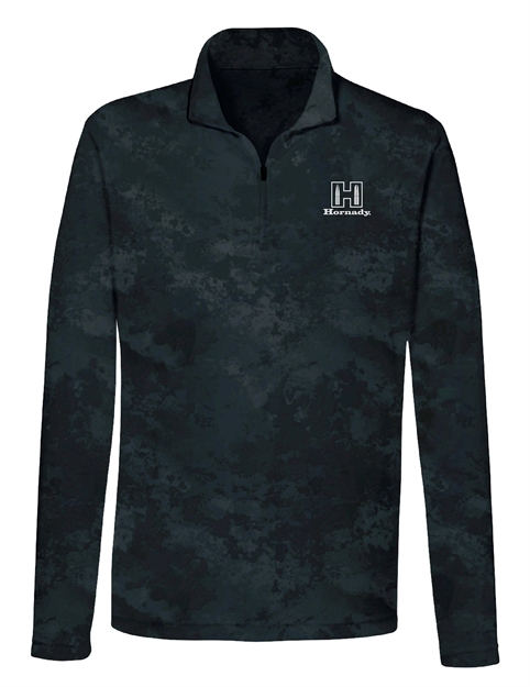 Picture of  Hornady 99597M Performance 1/4 Zip Black Long Sleeve Medium