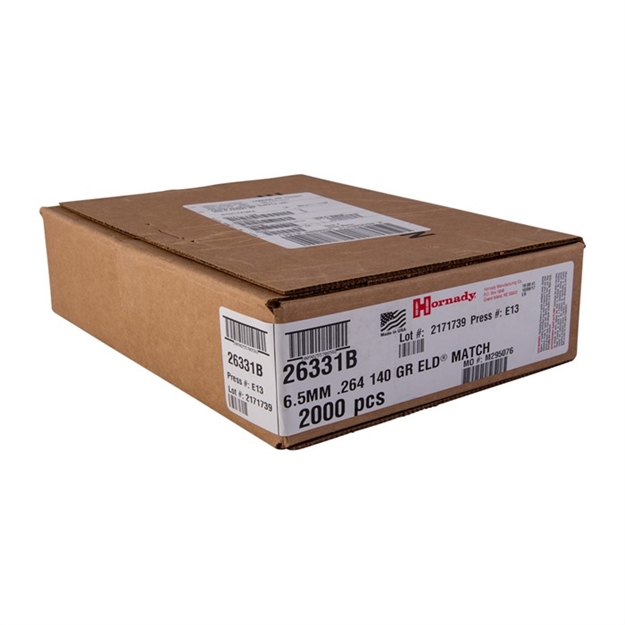 Picture of Hornady Bulk Bullets 6.5Mm .264 140 GR Eld  Match 2000/Cs