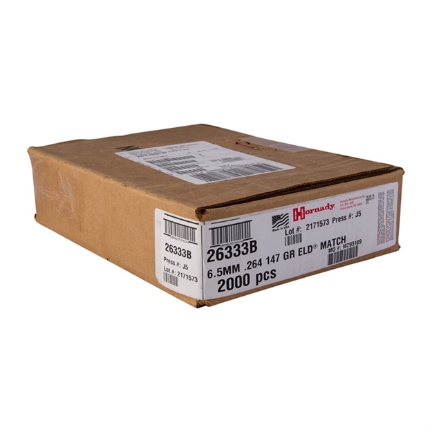 Picture of Hornady Bulk Bullets 6.5Mm .264 147 GR Eld  Match 2000/Cs