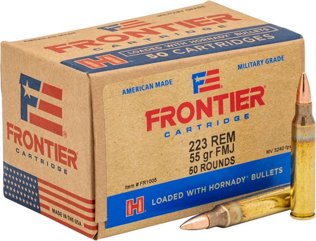 Picture of Frontier Ammunition Rifle Ammo 223 Rem, 55 Gr, Fmj, Oriented, 50 Rnd FR1005