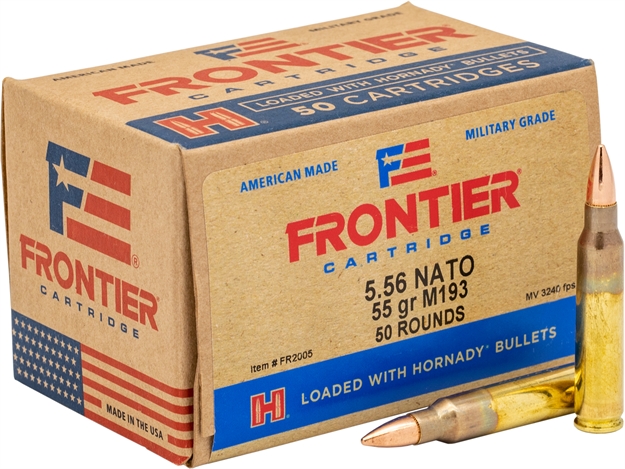 Picture of Frontier Ammunition Rifle Ammo 5.56 Nato, 55 Gr, Fmj (Xm193), Oriented, 50 Rnd FR2005
