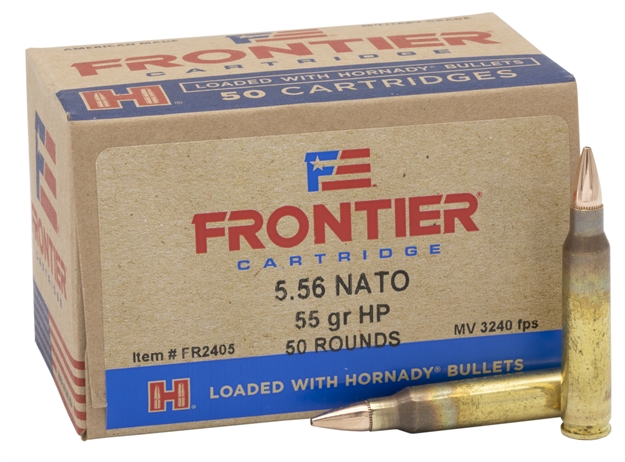 Picture of Frontier Rifle Ammo 5.56 Nato, 55 Gr, Hollow Point Match, Oriented, 50 Rnd FR2405