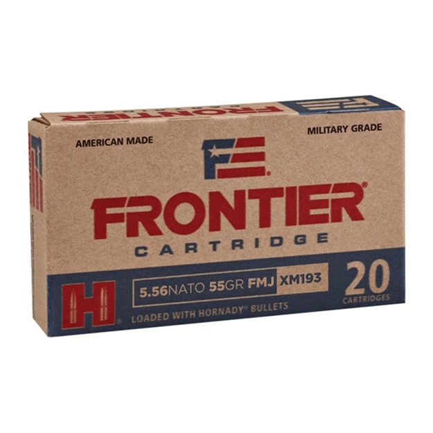 Picture of  Frontier Cartridge Fr2015 Military Grade Centerfire Rifle 5.56X45mmnato 55Gr Full Metal Jacket 150 Per Box/8 Case