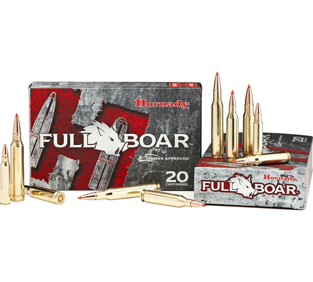 Picture of Hornady Full Boar Rifle Ammo 223 Rem, Gmx, 50 Grains, 3335 Fps, 20, Boxed