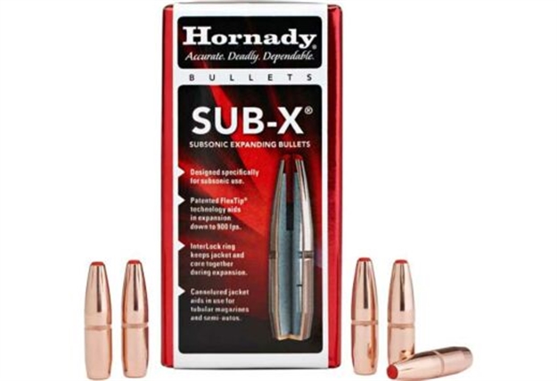 Picture of  Hornady 3503 Sub-X  35 Cal 250 GR Subsonic Expanding 100 Per Box/ 15 Case