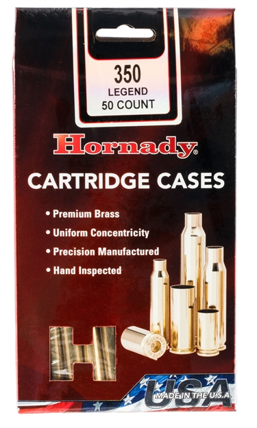 Picture of  Hornady 87296 Unprimed Cases Cartridge 350 Legend Rifle Brass 090255872965