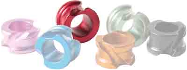 Picture of Hot Shot Archery Shot Archery Red Accu-Peep 1/4" Large W/Angular Grooves! EP06