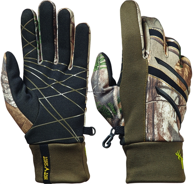 Picture of Hot Shot L Mens Antler Xsf Stretch Fleece Glove Pro-Text Realtree Xtra