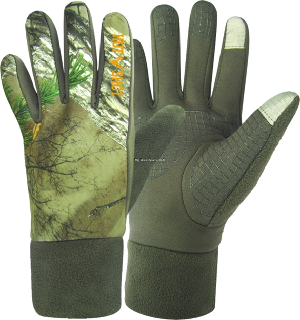Picture of Hot Shot L Mens Grazer Xsf Stretch Fleece Glove Pro-Text Realtree Xtra